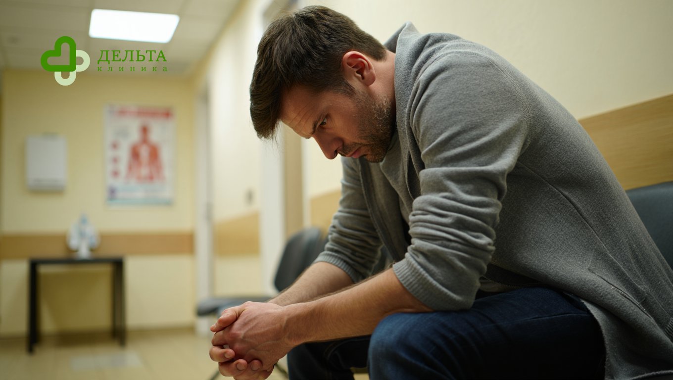 Мужчина в депрессии